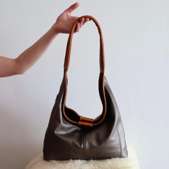 Maven Leather OOAK Artisanal Origin Sling Shoulder Bag in Metallic Earth Tones - Picture 3 of 11